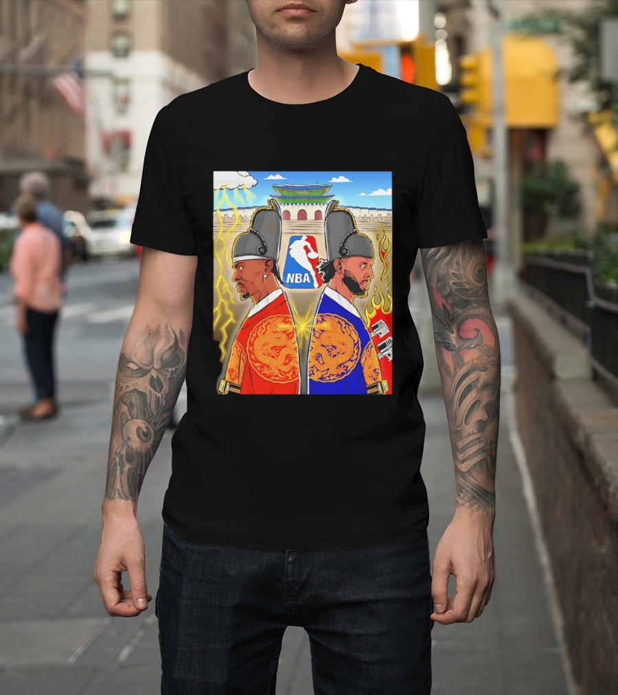 Shai Gilgeous Alexander Cade Cunningham 2026 NBA Korea Dragons Gyeongbokgung Palace T-Shirt