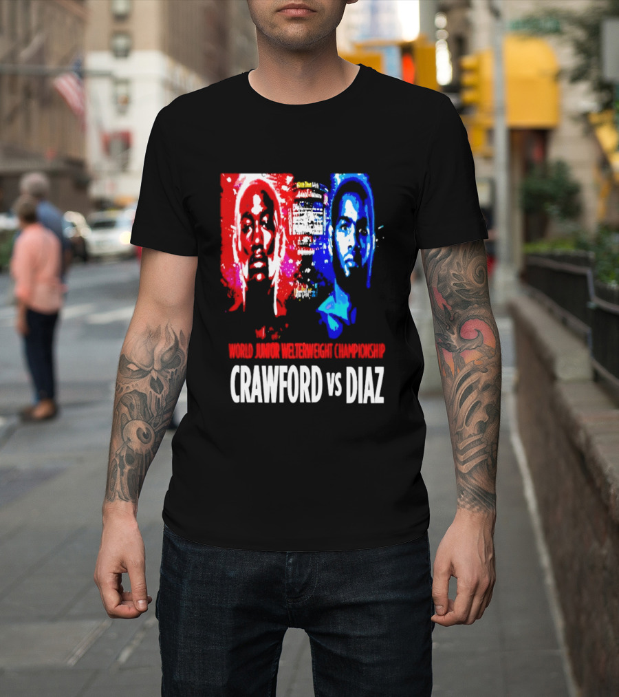 Crawford Vs Diaz World Junior Welterweight Championship Boxing T-Shirt