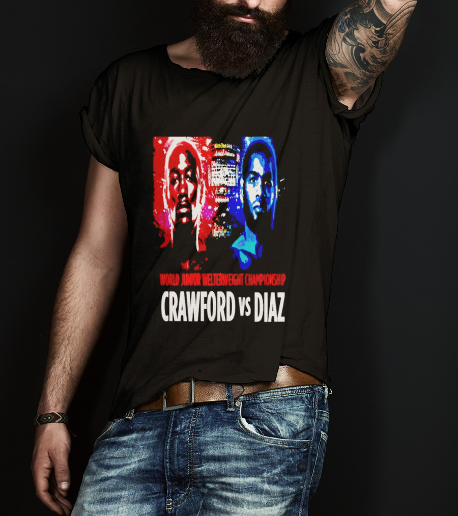 Crawford Vs Diaz World Junior Welterweight Championship Boxing T-Shirt