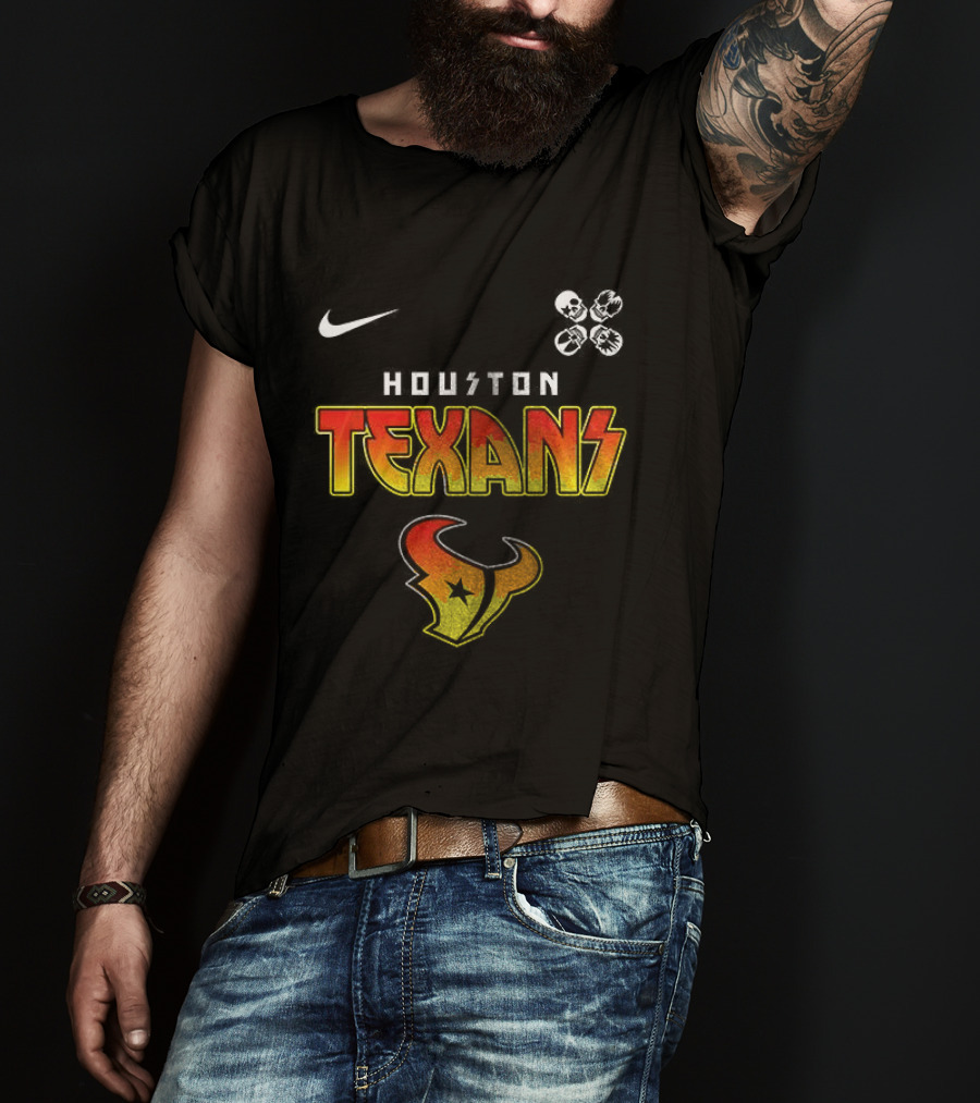 Houston Texans Rock And Roll All Nite Abbey Road Nike NFL Football Merchandising T-Shirt