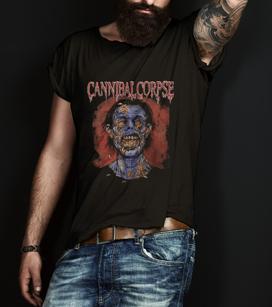 Cannibal Corpse Skull Full Of Maggots Zombie T-Shirt