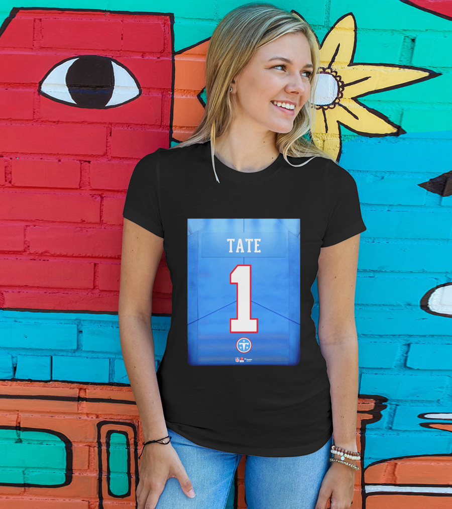 Carnell Tate 1 Jersey Tennessee Titans NFL 2026 Draft T-Shirt