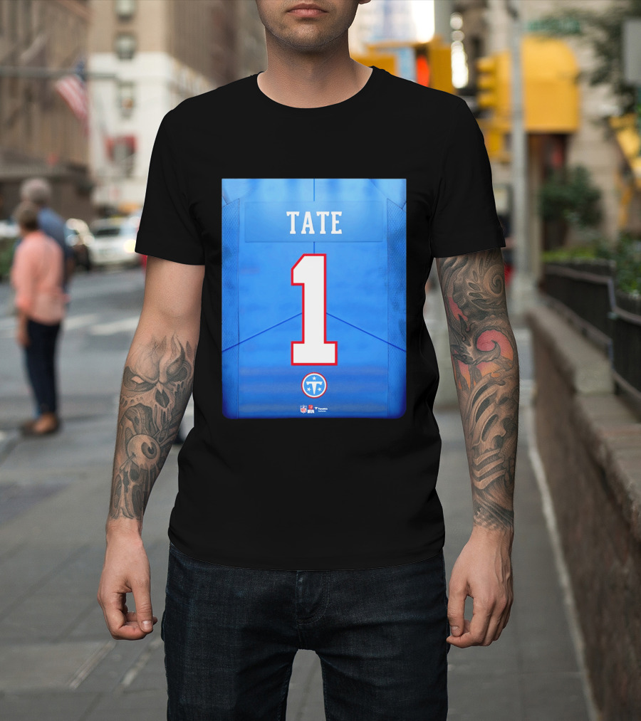 Carnell Tate 1 Jersey Tennessee Titans NFL 2026 Draft T-Shirt