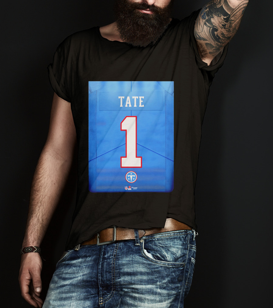 Carnell Tate 1 Jersey Tennessee Titans NFL 2026 Draft T-Shirt