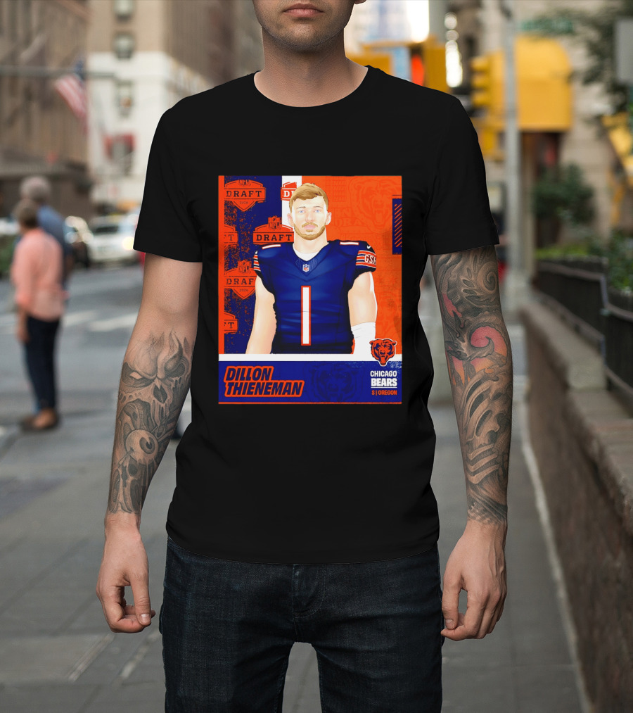 NFL 2026 Draft Chicago Bears Dillon Thieneman Oregon T-Shirt