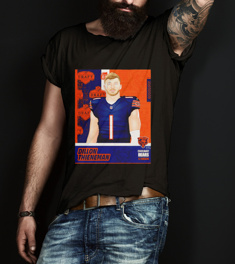 NFL 2026 Draft Chicago Bears Dillon Thieneman Oregon T-Shirt