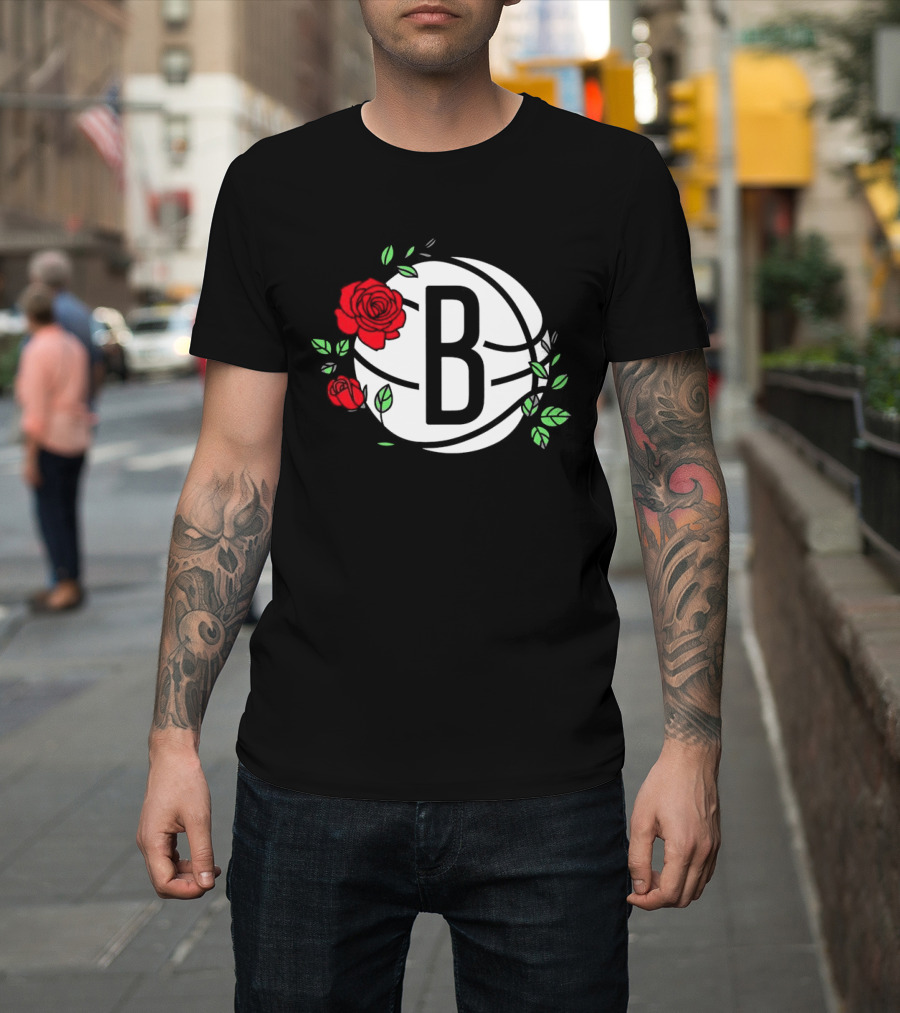 Brooklyn Nets B Roses Sant Jordi's Day Coach Fernández T-Shirt