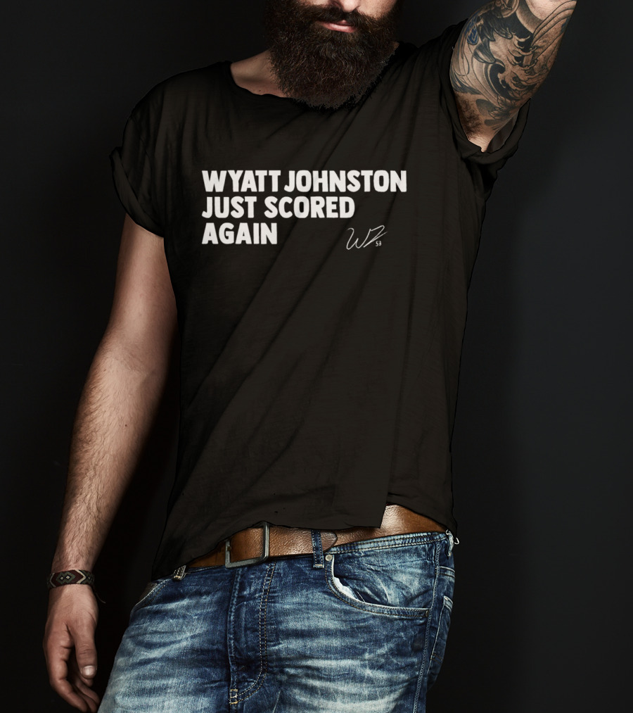 Wyatt Johnston Scored Again WP Signature T-Shirt