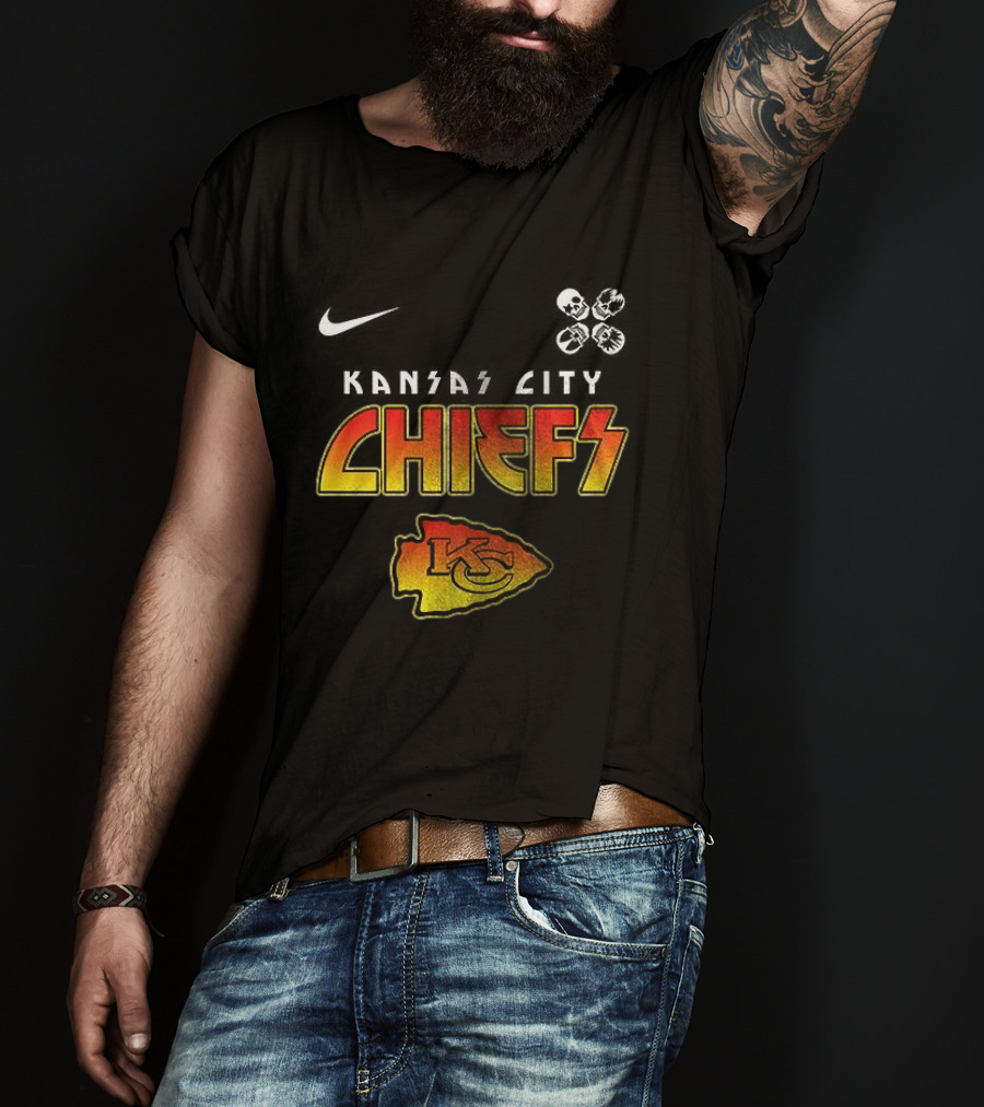 Kansas City Chiefs Rock And Roll All Nite Abbey Road T-Shirt