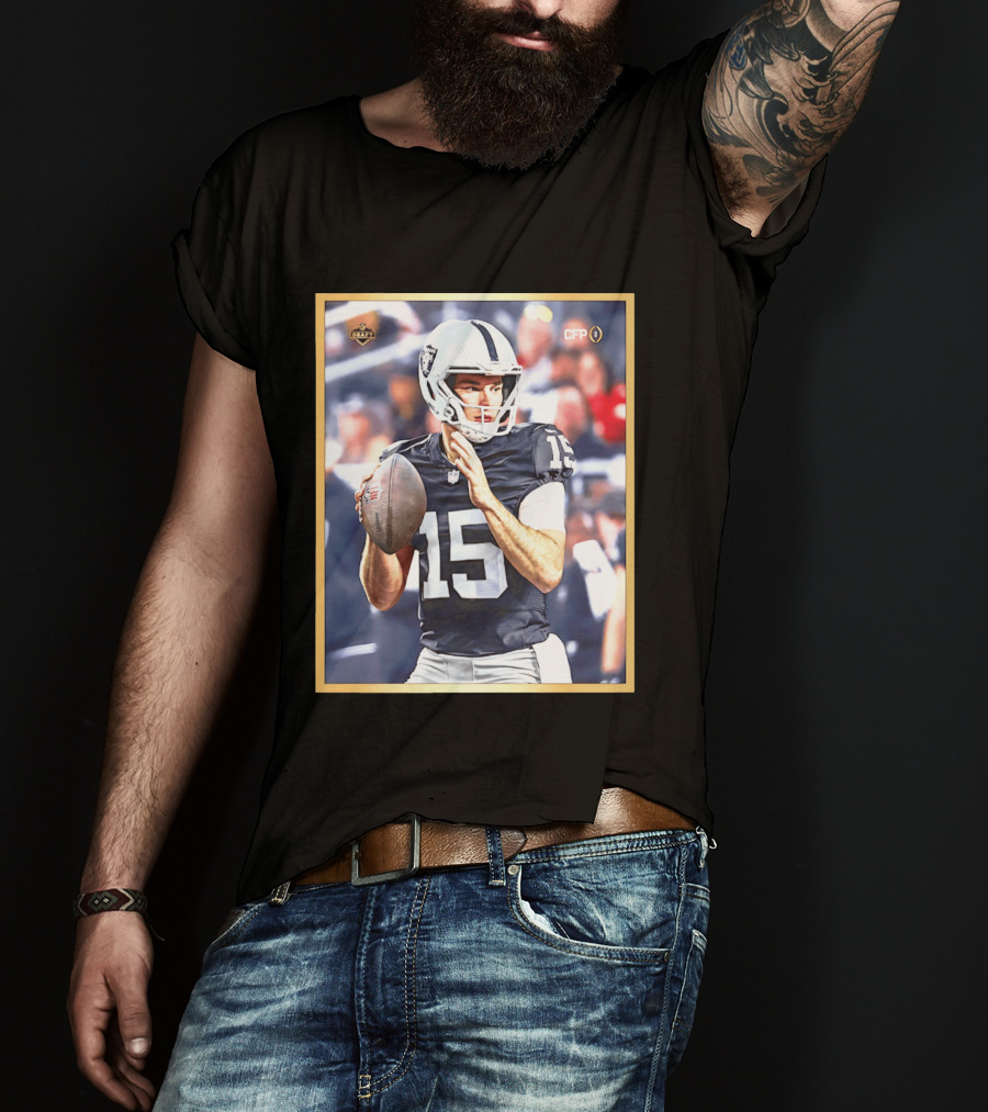 Fernando Mendoza 15 Las Vegas Raiders CFP Draft 2026 T-Shirt