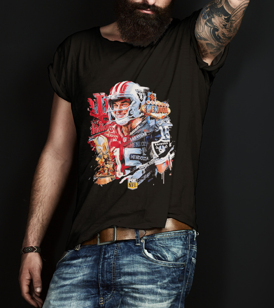 Las Vegas Raiders Welcome Fernando Mendoza Indiana Hoosiers NFL Raiders Football T-Shirt