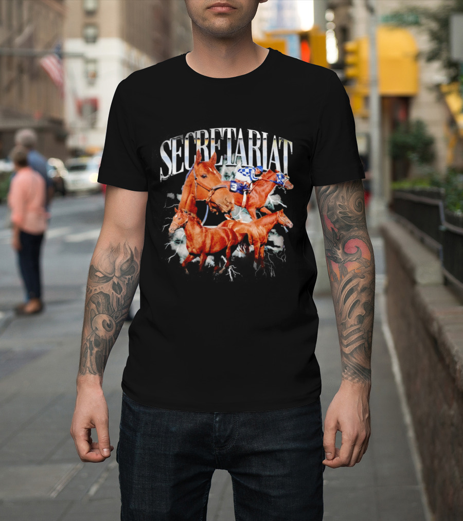 SECRETARIAT Horse Racing Legend Triple Crown Winner T-Shirt