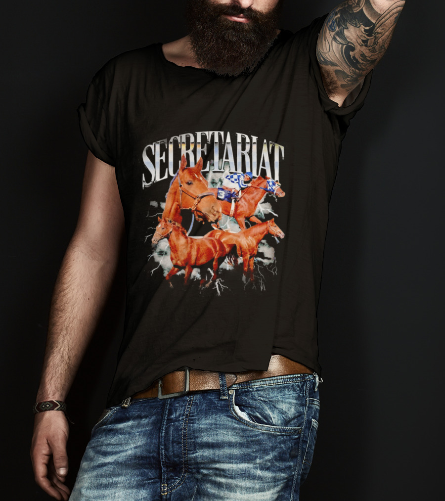 SECRETARIAT Horse Racing Legend Triple Crown Winner T-Shirt