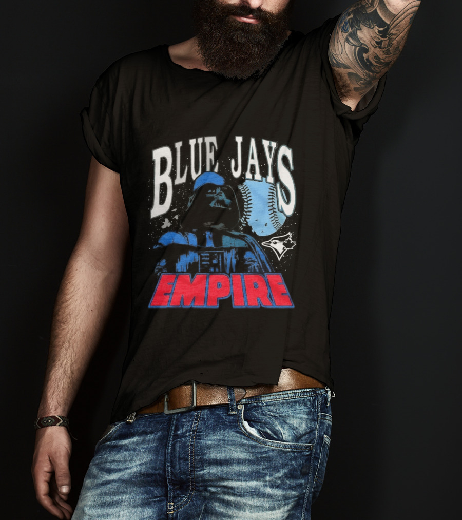 Star Wars MLB Crossover Blue Jays Empire Collaboration T-Shirt