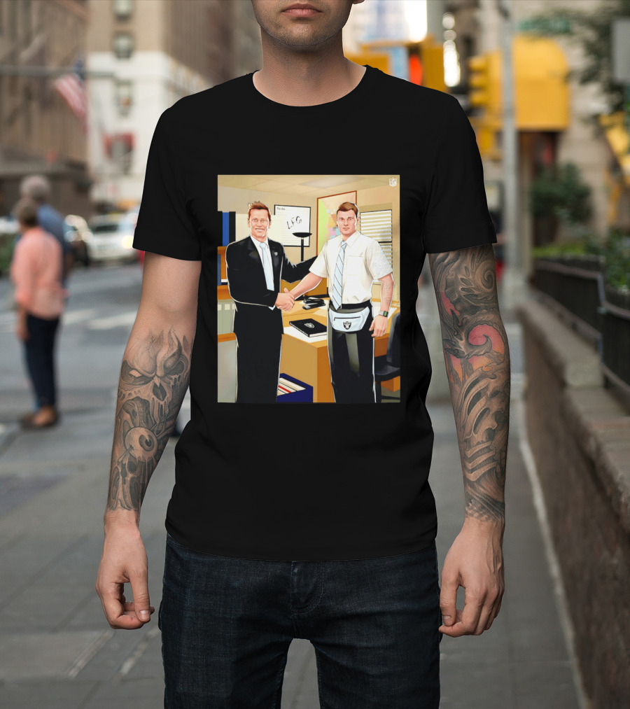 Fernando Mendoza Tom Brady Handshake NFL LFG Las Vegas Raiders T-Shirt