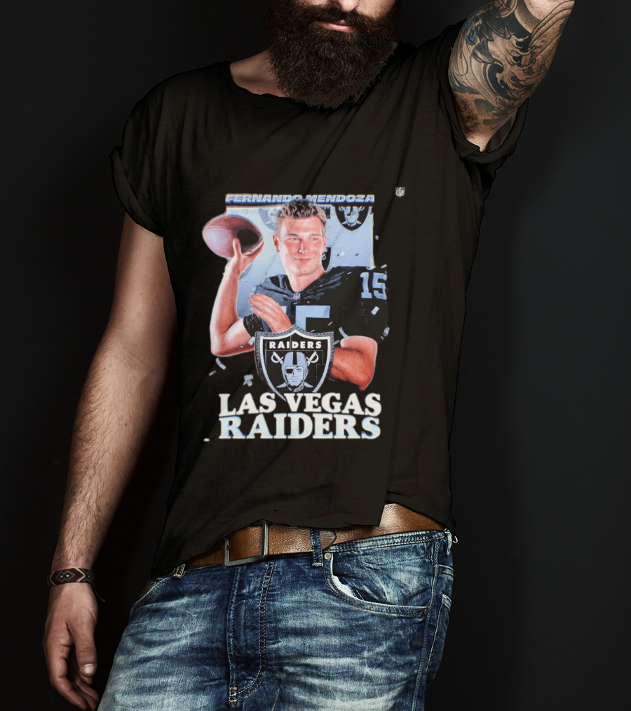 Fernando Mendoza Las Vegas Raiders Quarterback 2026 Mock Draft Prospect T-Shirt