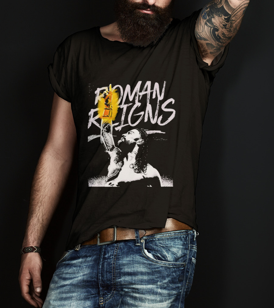 Roman Reigns WrestleMania 42 Champion 2026 Vegas Heavyweight T-Shirt