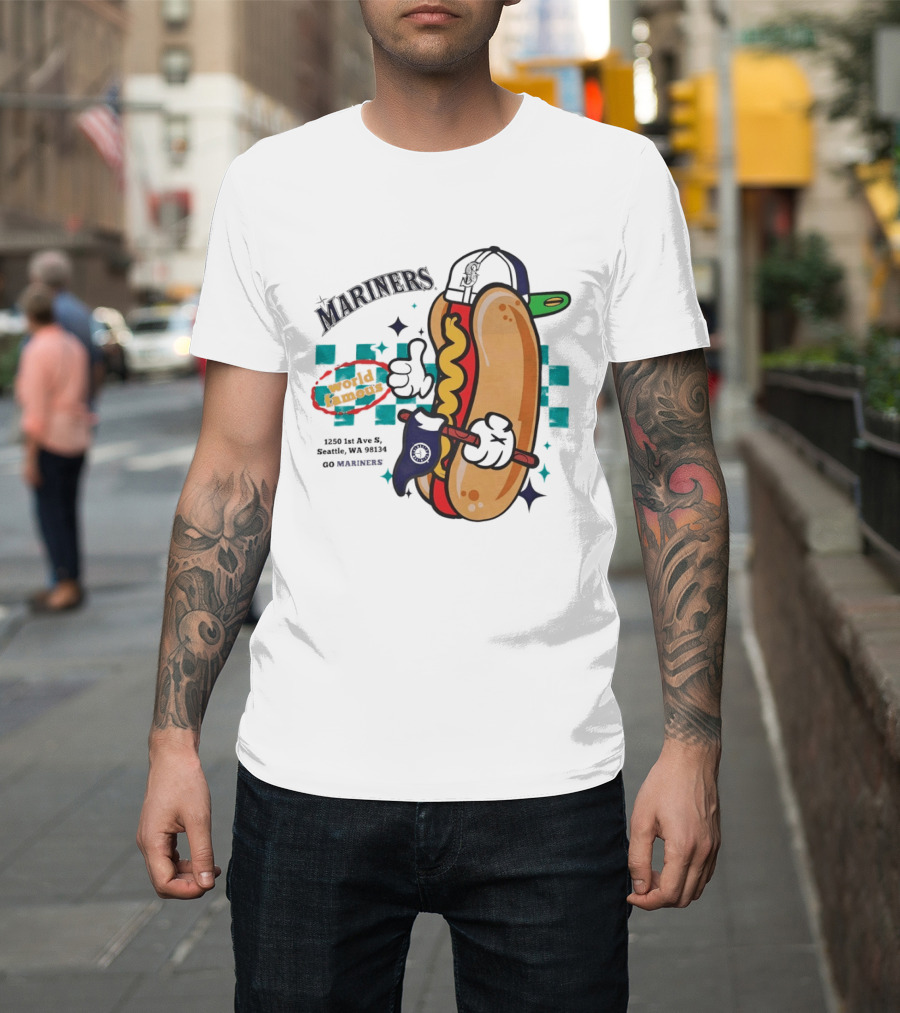 Mariners Concessions Classic Hot Dog Safeco Field Seattle WA #GoMariners T-Shirt