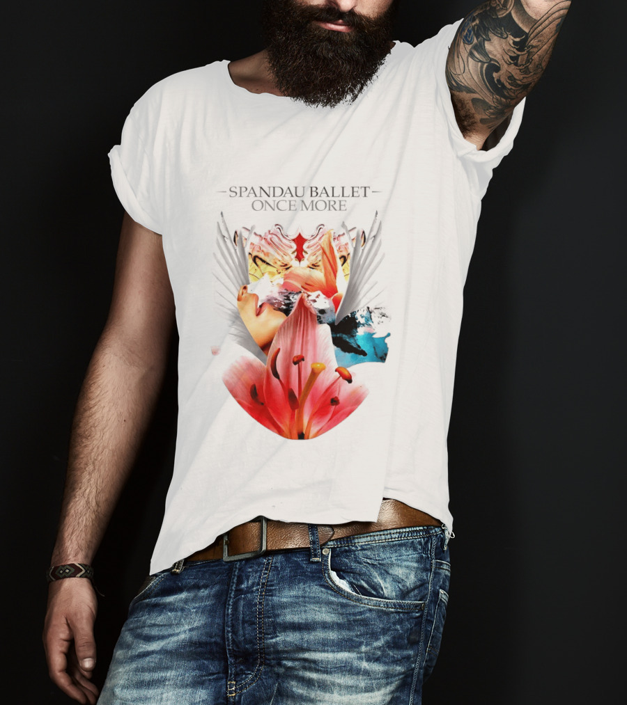 Spandau Ballet Once More Floral Abstract Wings T-Shirt