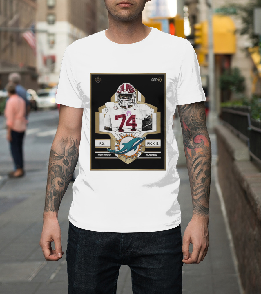 Kadyn Proctor Alabama Crimson Tide Pick 12 Draft 2026 T-Shirt