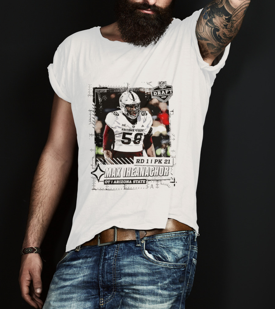 Max Iheanachor RD 11 PK 21 Arizona State Draft 2026 T-Shirt
