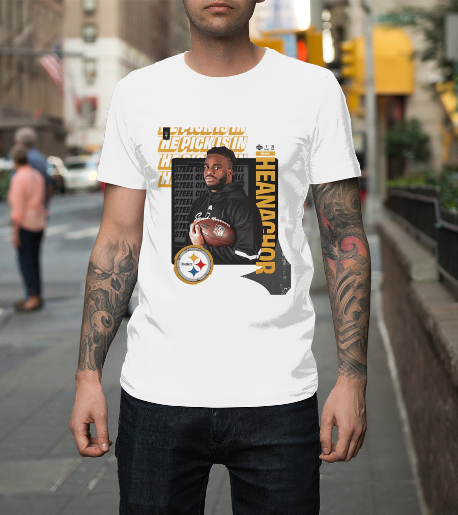 Max Iheanachor Steelers NFL Draft Round 1 Pick 21 2026 T-Shirt