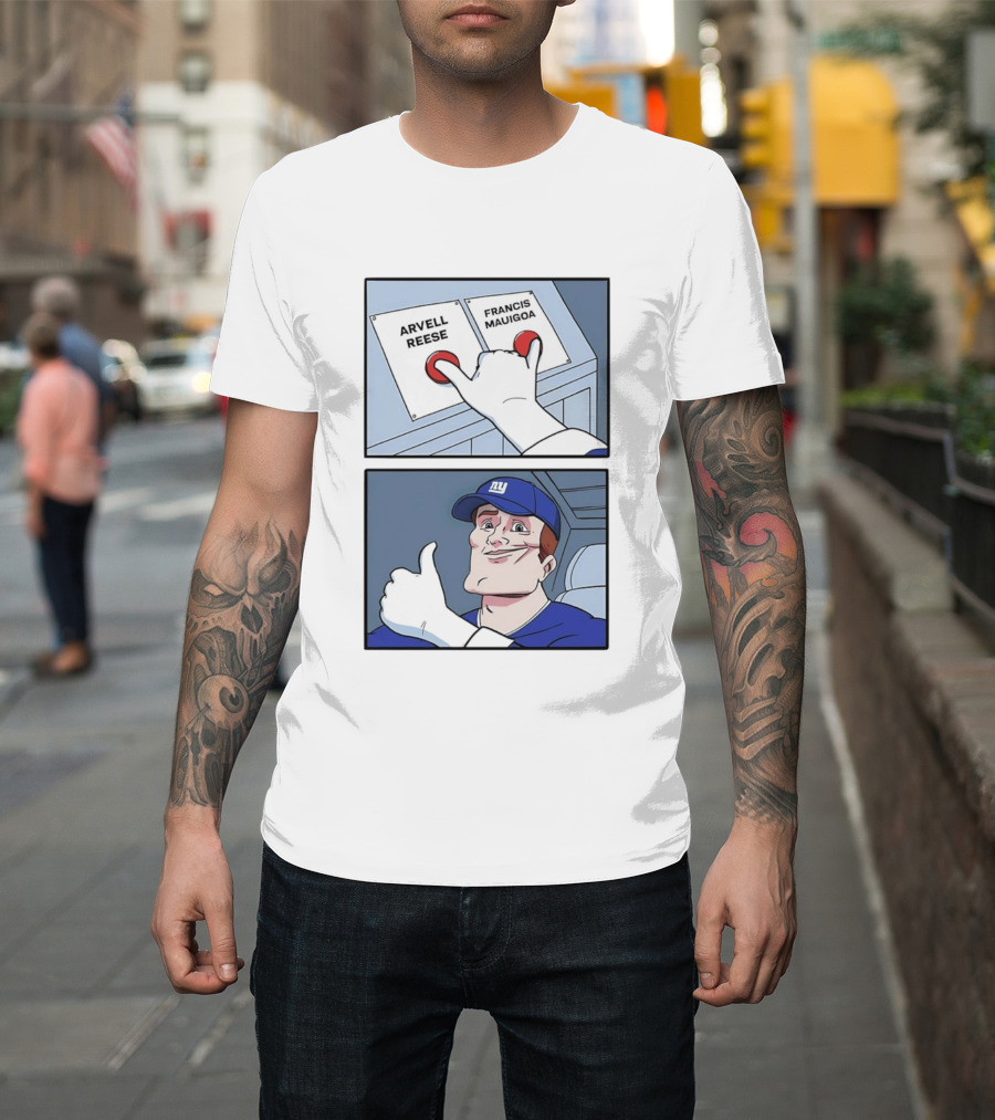 New York Giants Arvell Reese Francis Mauigoa Dual Selection Meme T-Shirt