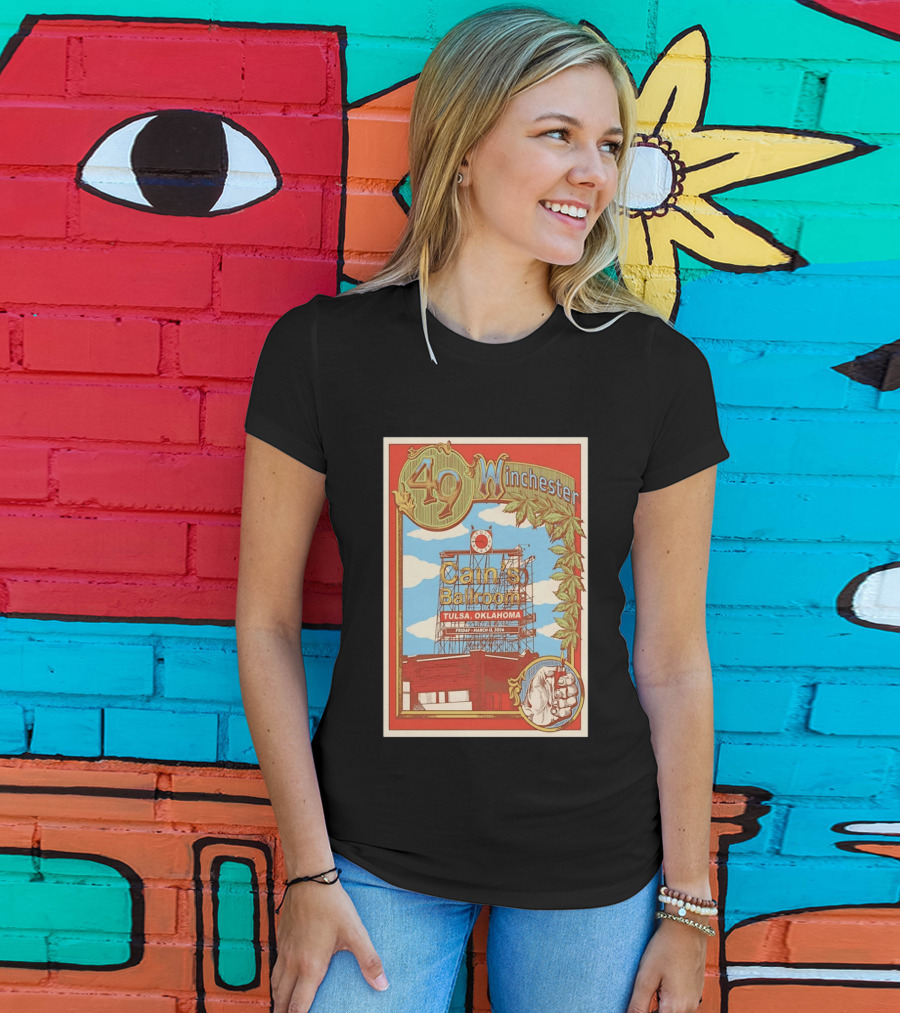 49 Winchester Cain's Ballroom Tulsa Oklahoma March 13 2026 T-Shirt