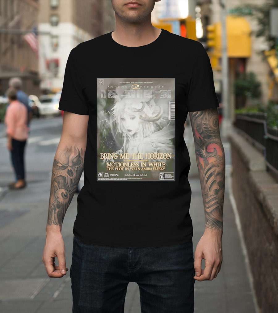 Bring Me The Horizon Ascension Program 2026 North America Tour Motionless In White The Plot In You Amira Elfeky Spring Dates T-Shirt