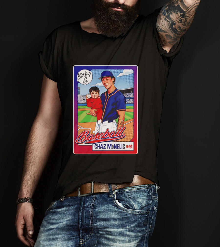 Baby G Chaz McNelis #41 Arizona Baseball NCAA Caricature T-Shirt