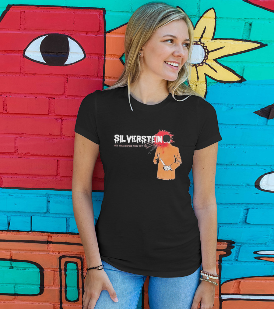 Silverstein Get Them Before They Get You Knife And Bloodstain T-Shirt
