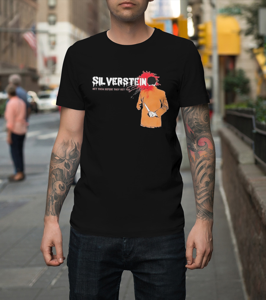 Silverstein Get Them Before They Get You Knife And Bloodstain T-Shirt