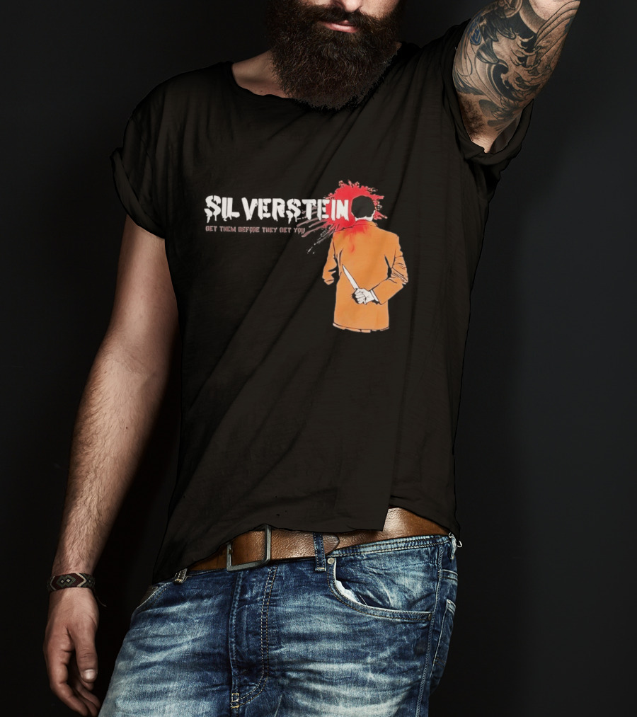 Silverstein Get Them Before They Get You Knife And Bloodstain T-Shirt