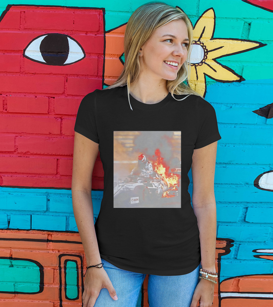 Kimi Raikkonen F1 Fire Escape Orlen Racing Moment T-Shirt