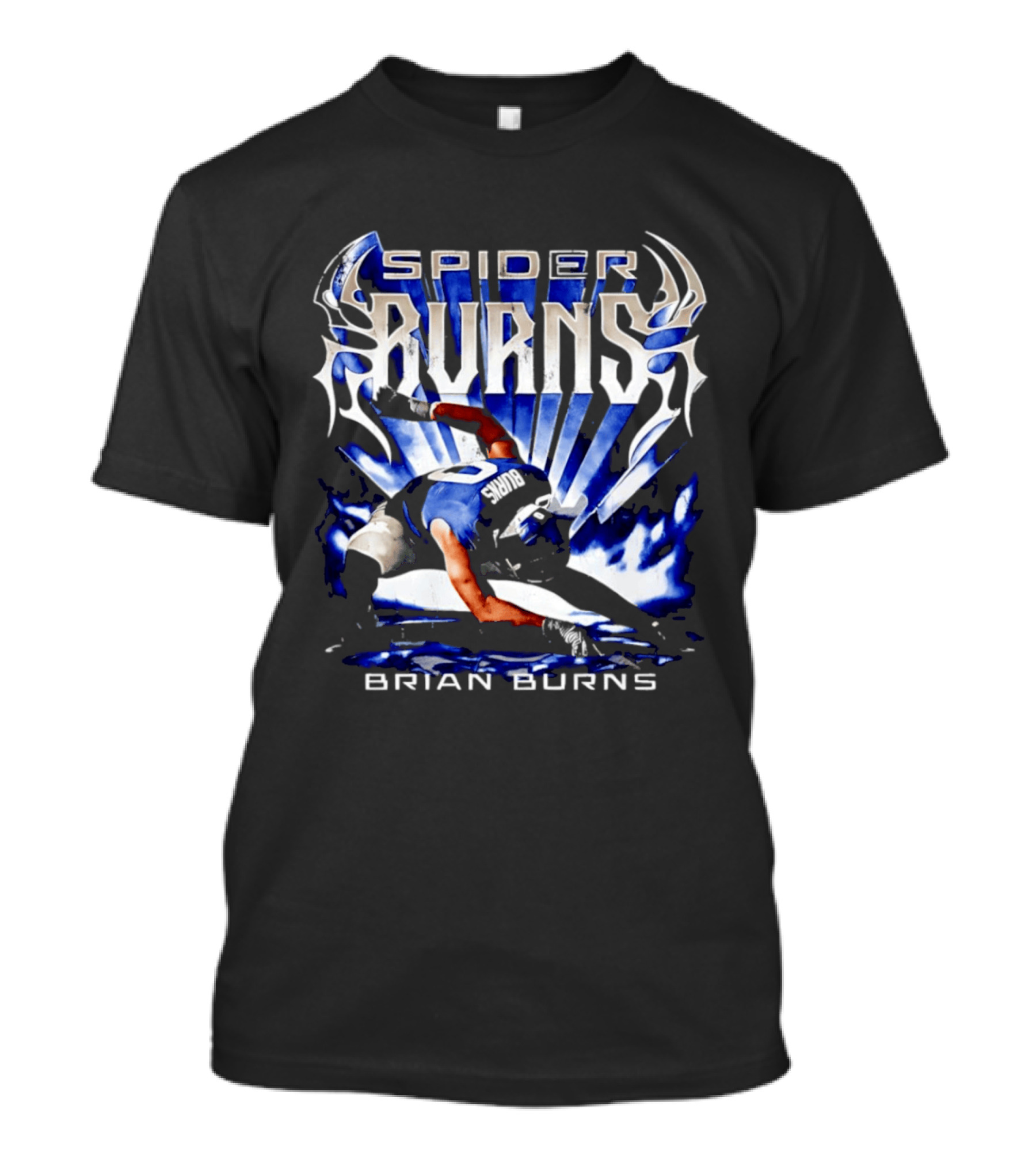 Spider Burns Brian Burns Football Player Pose T-Shirt