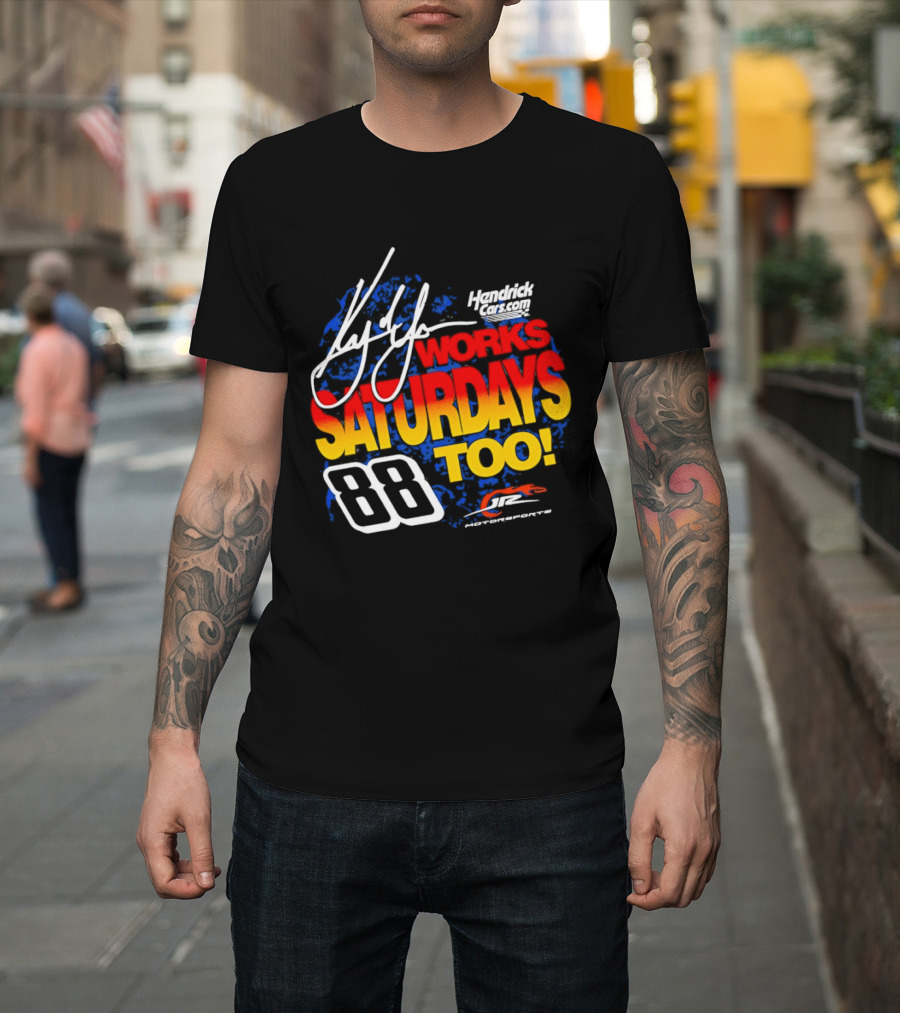 Kyle Larson JR Motorsports Saturdays Too No 88 Chevrolet Camaro SS T-Shirt