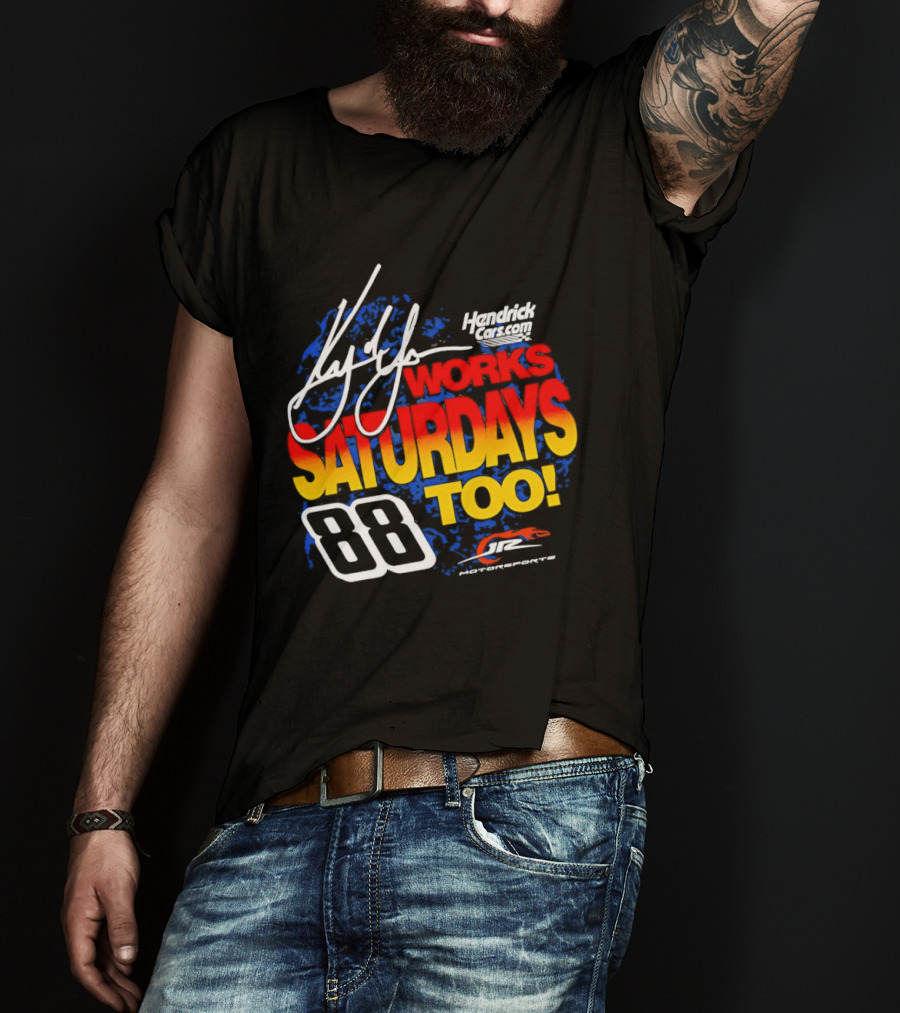 Kyle Larson JR Motorsports Saturdays Too No 88 Chevrolet Camaro SS T-Shirt