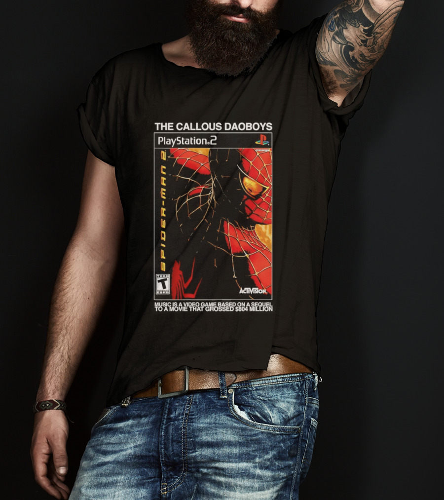 The Callous Daoboys PlayStation Spider Man 2 Activision Video Game Sequel T-Shirt