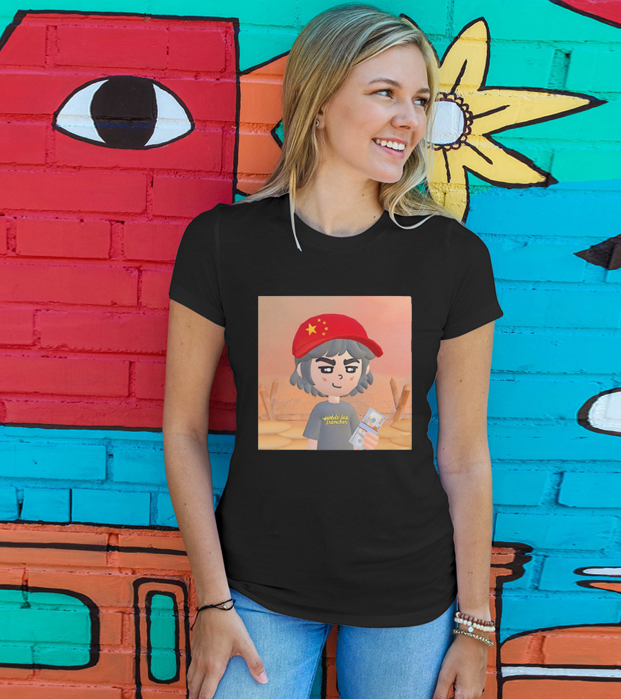 World's Best Trencher China Play Together Red Star Cap Cartoon T-Shirt