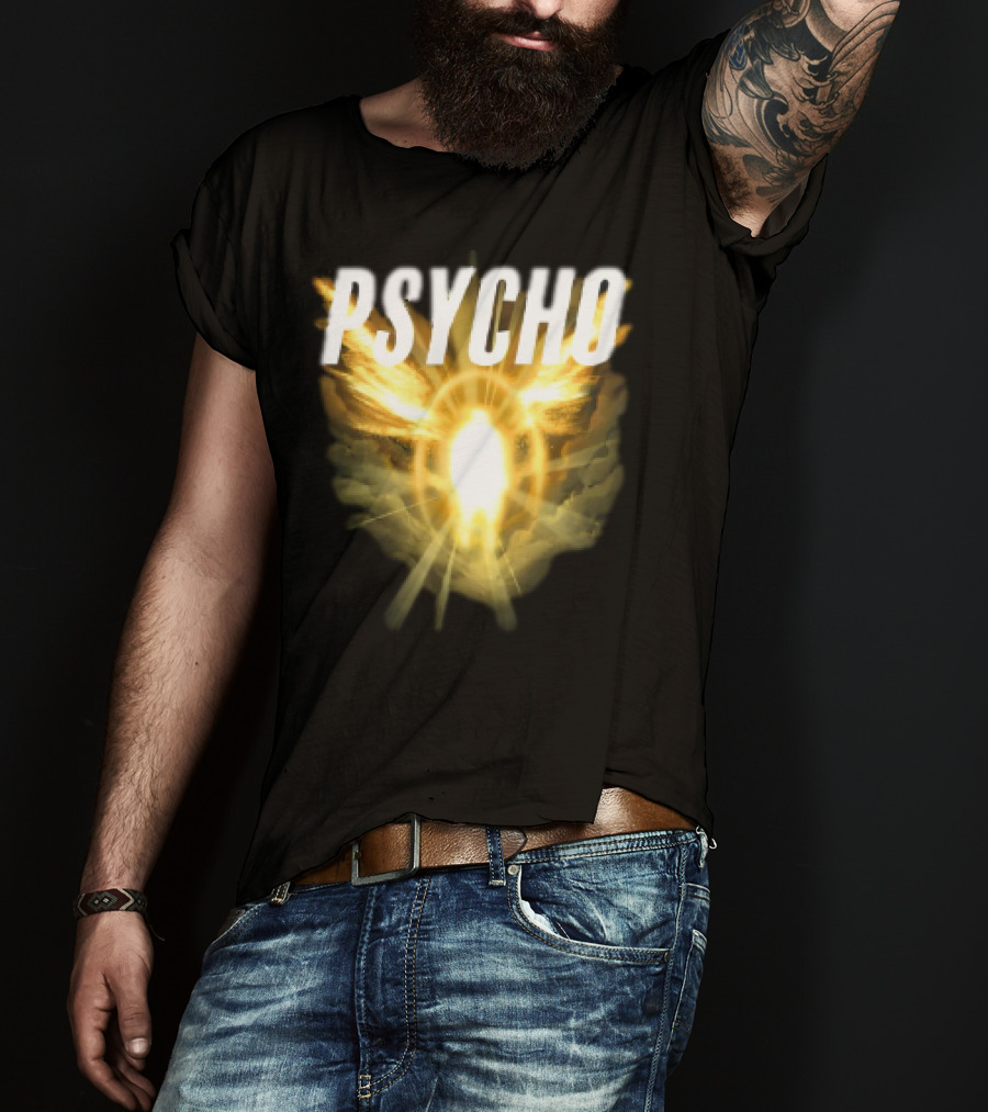 Psycho Sacred Light Angel Aesthetic T-Shirt