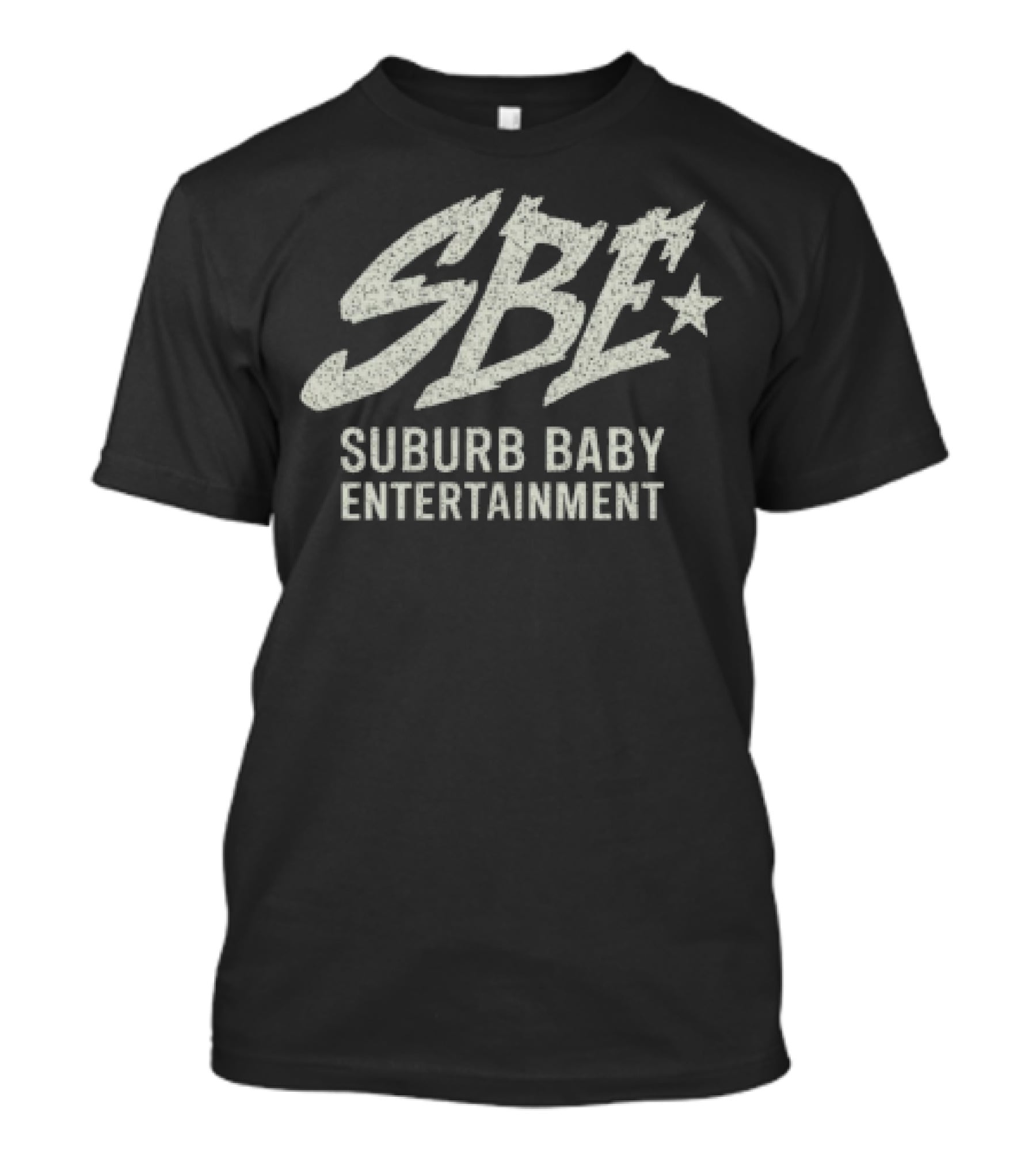 SBE Suburb Baby Entertainment Star Symbol Retro Text Style T-Shirt