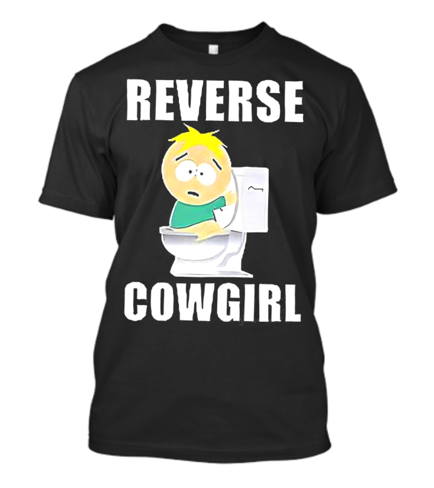 Butters Stotch South Park Reverse Cowgirl Toilet Scene T-Shirt