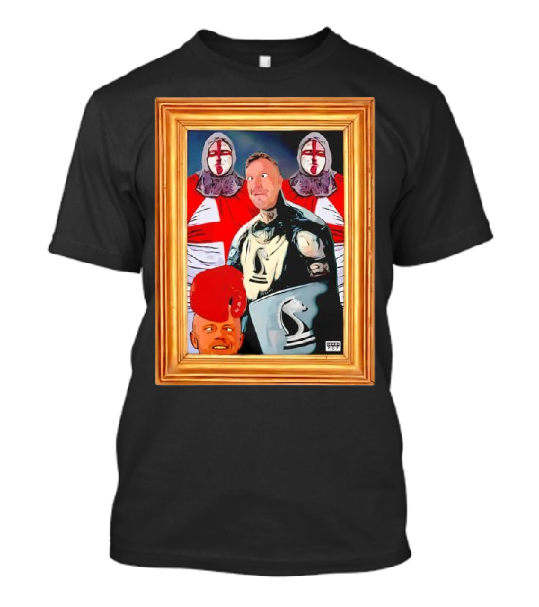 Bell Ends Of The Realm Knight Shield Boxing Legend T-Shirt