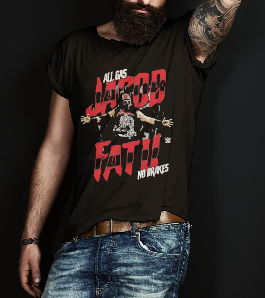 Jacob Fatu All Gas No Brakes Wrestling WWE Style T-Shirt