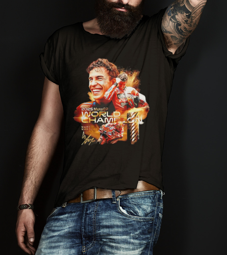 2025 MotoGP World Champion Marc Márquez Signature T-Shirt