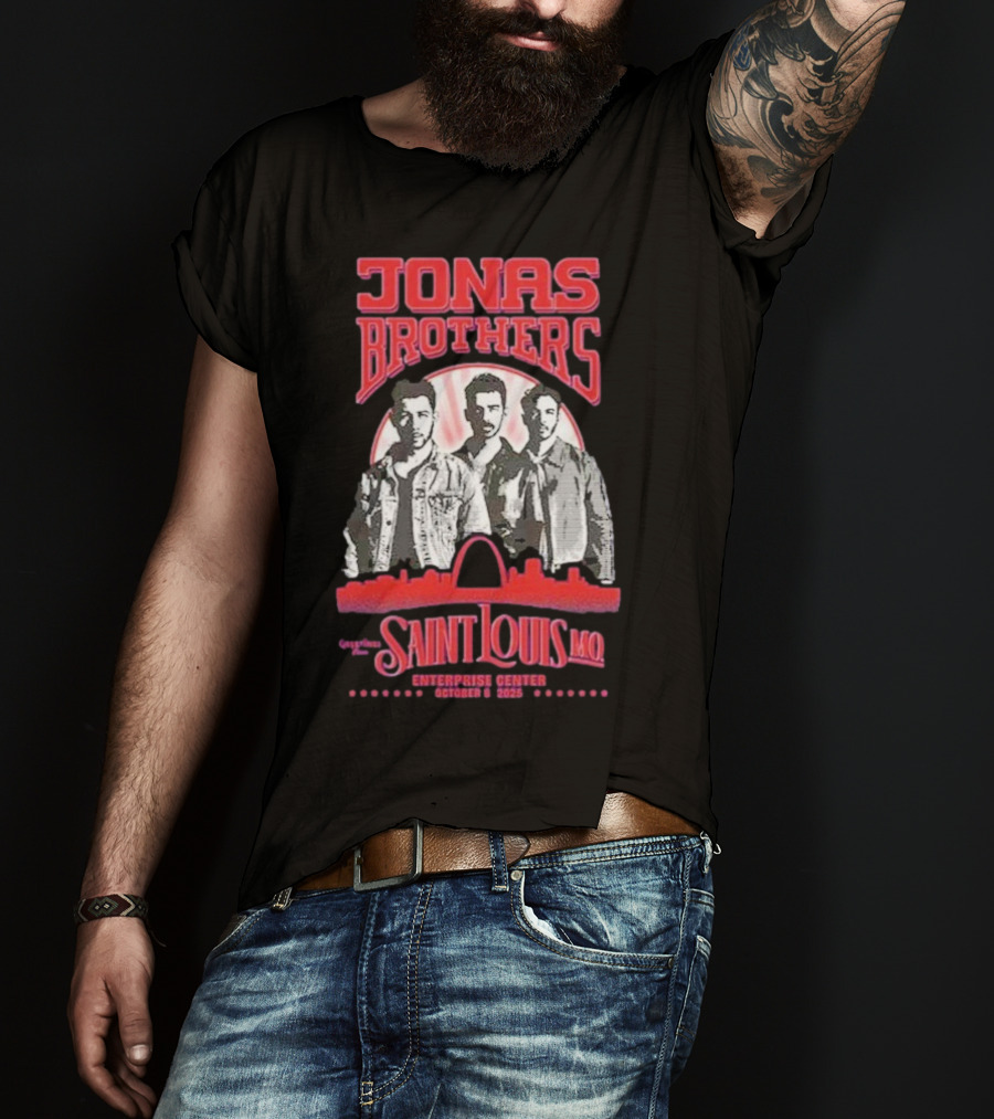 Jonas Brothers Concert Saint Louis MO Enterprise Center October 8 2025 T-Shirt