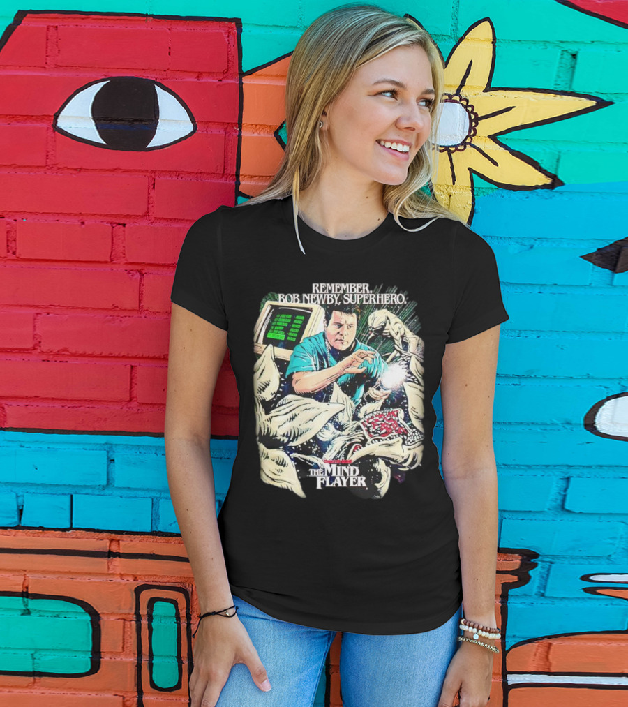 Stranger Things Season 2 Butcher Billy The Mind Flayer Remember Bob Newby Superhero T-Shirt