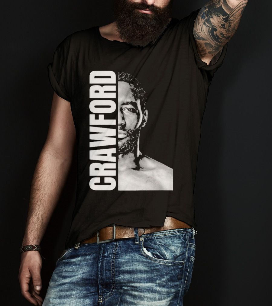 Crawford Face Of Boxing Terence Black And White Style T-Shirt