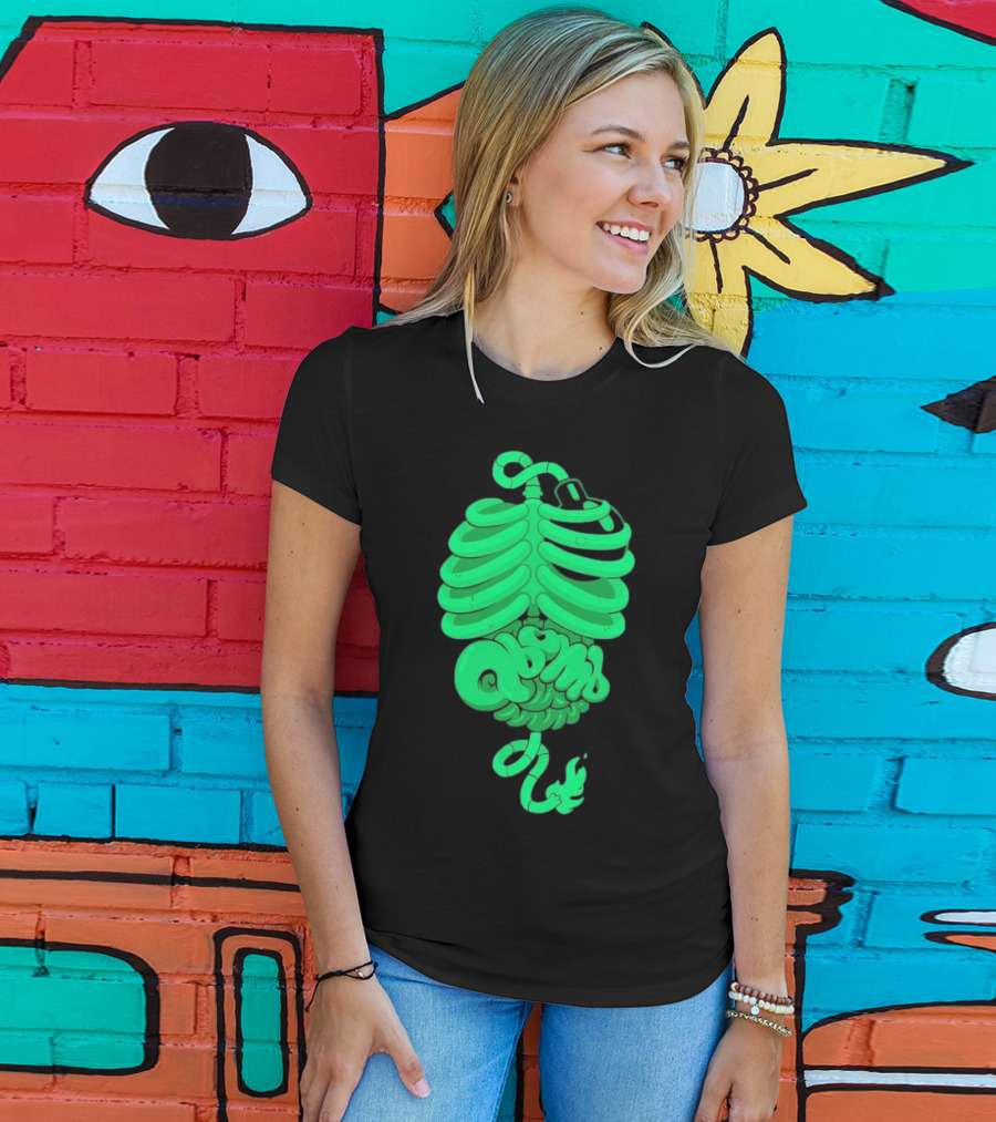 Qbomb Labs Neon Ribcage Gut Bomb T-Shirt