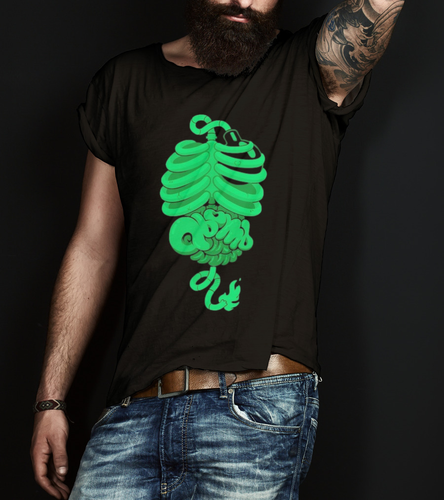 Qbomb Labs Neon Ribcage Gut Bomb T-Shirt
